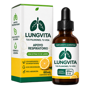 Caja y frasco de LungVita